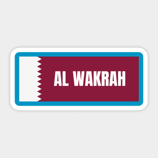 Al Wakrah City in Qatar Flag Sticker